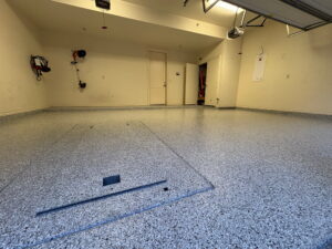 modern garage epoxy floor finish in clovis ca